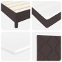 Cama Box Spring con Colchón Marrón Oscuro 120x190 cm Tela by , Beds and slatted bases - Ref: Foro24-3338751, Price: 382,71 €,...