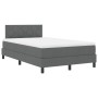 Cama con somier gris oscuro 120x200 cm tela | Foro24.es | Tu tienda online para hogar, jardín y más Foro24.es