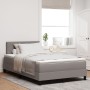 Cama Box Spring con Colchón Taupe 120x200 cm Tela by , Beds and slatted bases - Ref: Foro24-3338759, Price: 351,69 €, Discoun...