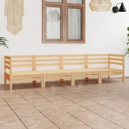 Juego de muebles de jardín 4 piezas madera maciza de pino de vidaXL, Conjuntos de jardín - Ref: Foro24-3082502, Precio: 177,6...