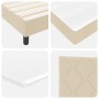 Cama con Base de Muelles con Colchón Crema 120x200 cm Tela | Foro24.es | Tu tienda online para hogar, jardín y más Foro24.es