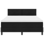 Cama Box Spring con colchón negra 140x190 cm de tela | Foro24.es | Tu tienda online para hogar, jardín y más Foro24.es