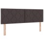 Cama con Somier y Colchón Marrón Oscuro 140x190 cm Tela by , Beds and slatted bases - Ref: Foro24-3338765, Price: 440,75 €, D...