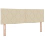 Cama con colchón Box Spring Crema 140x200 cm Tela | Foro24.es | Tu tienda online para hogar, jardín y más Foro24.es