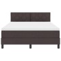 Cama con Base con Colchón Marrón Oscuro 160x200 cm Tela by , Beds and slatted bases - Ref: Foro24-3338779, Price: 505,72 €, D...