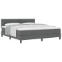 Cama con Somier con Colchón Gris Oscuro 180x200 cm Tela | Foro24.es | Tu tienda online para hogar, jardín y más Foro24.es