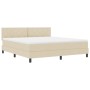 Cama con Box Spring y Colchón Crema 180x200 cm Tela | Foro24.es | Tu tienda online para hogar, jardín y más Foro24.es