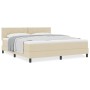 Cama con Box Spring y Colchón Crema 180x200 cm Tela | Foro24.es | Tu tienda online para hogar, jardín y más Foro24.es
