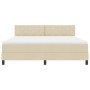 Cama con Box Spring y Colchón Crema 180x200 cm Tela | Foro24.es | Tu tienda online para hogar, jardín y más Foro24.es