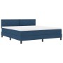 Cama con Base Spring Azul 180x200 cm Tela by , Beds and slatted bases - Ref: Foro24-3338789, Price: 542,70 €, Discount: %