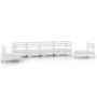 Garden furniture set 6 pieces solid white pine wood by vidaXL, Garden sets - Ref: Foro24-3082543, Price: 311,08 €, Discount: %