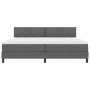 Cama Box Spring con Colchón Gris Oscuro 200x200 cm Tela by , Beds and slatted bases - Ref: Foro24-3338791, Price: 587,83 €, D...