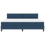 Cama con Box Spring y Colchón Azul 200x200 cm Tela | Foro24.es | Tu tienda online para hogar, jardín y más Foro24.es