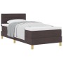 Cama con Somier con Colchón Marrón Oscuro 80x200 cm Tela by , Beds and slatted bases - Ref: Foro24-3338800, Price: 293,72 €, ...