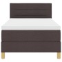 Cama con Somier con Colchón Marrón Oscuro 80x200 cm Tela by , Beds and slatted bases - Ref: Foro24-3338800, Price: 293,72 €, ...