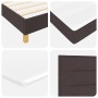 Cama con Somier con Colchón Marrón Oscuro 80x200 cm Tela by , Beds and slatted bases - Ref: Foro24-3338800, Price: 293,72 €, ...