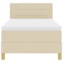 Cama con Base con Colchón Crema 80x200 cm Tela by , Beds and slatted bases - Ref: Foro24-3338802, Price: 287,74 €, Discount: %