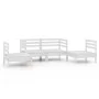 Juego de muebles de jardín 4 piezas madera maciza pino blanco de vidaXL, Conjuntos de jardín - Ref: Foro24-3082523, Precio: 1...
