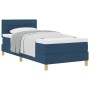 Cama con Base con Colchón Azul 80x200 cm Tela by , Beds and slatted bases - Ref: Foro24-3338803, Price: 293,73 €, Discount: %