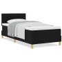 Cama con Base con Colchón Negra 90x190 cm Tela by , Beds and slatted bases - Ref: Foro24-3338806, Price: 306,67 €, Discount: %