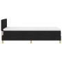 Cama con Base con Colchón Negra 90x190 cm Tela de , Camas y somieres - Ref: Foro24-3338806, Precio: 306,26 €