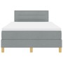 Cama Box Spring con Colchón Gris Claro 120x190 cm Tela | Foro24.es | Tu tienda online para hogar, jardín y más Foro24.es