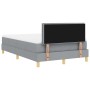 Cama Box Spring con Colchón Gris Claro 120x190 cm Tela | Foro24.es | Tu tienda online para hogar, jardín y más Foro24.es