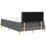 Cama con Somier con Colchón Gris Oscuro 120x190 cm Tela by , Beds and slatted bases - Ref: Foro24-3338826, Price: 403,26 €, D...