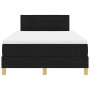 Cama con Resortes con Colchón Negro 120x190 cm Tela de , Camas y somieres - Ref: Foro24-3338827, Precio: 394,63 €, Descuento: %