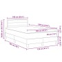 Cama con Resortes con Colchón Negro 120x190 cm Tela de , Camas y somieres - Ref: Foro24-3338827, Precio: 394,63 €, Descuento: %