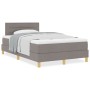 Cama con Box Spring y Colchón Taupe 120x190 cm Tela | Foro24.es | Tu tienda online para hogar, jardín y más Foro24.es