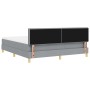 Cama con Base de Resortes y Colchón Gris Claro 180x200 cm Tela by , Beds and slatted bases - Ref: Foro24-3338860, Price: 543,...