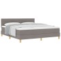 Cama Box Spring con Colchón Taupe 180x200 cm Tela | Foro24.es | Tu tienda online para hogar, jardín y más Foro24.es