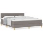 Cama Box Spring con Colchón Taupe 180x200 cm Tela | Foro24.es | Tu tienda online para hogar, jardín y más Foro24.es