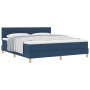 Cama con Base de Resortes y Colchón Azul 180x200 cm Tela by , Beds and slatted bases - Ref: Foro24-3338866, Price: 574,93 €, ...