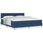 Cama con Base de Resortes y Colchón Azul 180x200 cm Tela by , Beds and slatted bases - Ref: Foro24-3338866, Price: 574,93 €, ...
