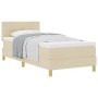 Cama con Somier con Colchón Crema 80x200 cm Tela | Foro24.es | Tu tienda online para hogar, jardín y más Foro24.es