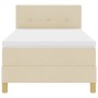 Cama con Somier con Colchón Crema 80x200 cm Tela | Foro24.es | Tu tienda online para hogar, jardín y más Foro24.es