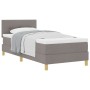 Cama Box Spring con colchón Taupe 90x190 cm Tela von , Betten und Lattenroste - Ref: Foro24-3338885, Preis: 300,13 €, Rabatt: %