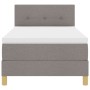 Cama Box Spring con colchón Taupe 90x190 cm Tela von , Betten und Lattenroste - Ref: Foro24-3338885, Preis: 300,13 €, Rabatt: %