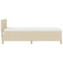 Cama con Somier con Colchón Crema 90x190 cm Tela von , Betten und Lattenroste - Ref: Foro24-3338886, Preis: 311,58 €, Rabatt:...