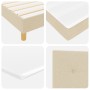 Cama con Somier con Colchón Crema 90x190 cm Tela von , Betten und Lattenroste - Ref: Foro24-3338886, Preis: 311,58 €, Rabatt:...