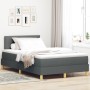 Cama Box Spring con Colchón Gris Oscuro 120x190 cm Tela von , Betten und Lattenroste - Ref: Foro24-3338903, Preis: 401,19 €, ...