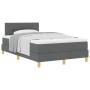 Cama Box Spring con Colchón Gris Oscuro 120x190 cm Tela von , Betten und Lattenroste - Ref: Foro24-3338903, Preis: 401,19 €, ...