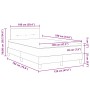 Cama Box Spring con Colchón Gris Oscuro 120x190 cm Tela von , Betten und Lattenroste - Ref: Foro24-3338903, Preis: 401,19 €, ...