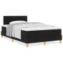Cama Caja Resorte con Colchón Negra 120x190 cm Tela by , Beds and slatted bases - Ref: Foro24-3338904, Price: 392,71 €, Disco...