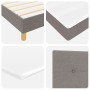 Cama con Somier y Colchón Taupe 120x190 cm Tela | Foro24.es | Tu tienda online para hogar, jardín y más Foro24.es
