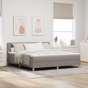 Cama con Box Spring con Colchón Taupe 180x200 cm Tela by , Beds and slatted bases - Ref: Foro24-3338941, Price: 548,78 €, Dis...