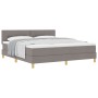 Cama con Box Spring con Colchón Taupe 180x200 cm Tela von , Betten und Lattenroste - Ref: Foro24-3338941, Preis: 548,78 €, Ra...