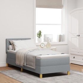 Cama con Resortes y Colchón Gris Claro 80x200 cm by , Beds and slatted bases - Ref: Foro24-3338951, Price: 284,92 €, Discount: %